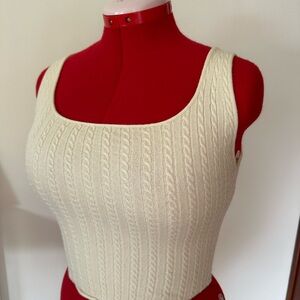 Armani Collezioni Cream Knit Top